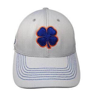 Black Clover Live Lucky Fitted Baseball Cap Gray M Embroidered One Fit 6 Panel